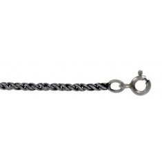 2.1mm Twisted Bali Chain, 16" - 36" Length, Sterling Silver